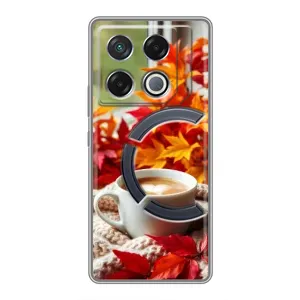 Чехол с уникальным дизайном «Осень с кофе» для Infinix GT 20 Pro