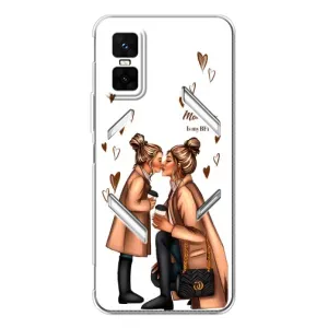 Чехол с печатью для Infinix GT 30 Pro - (Мама с ребенком) (AlphaPrint)