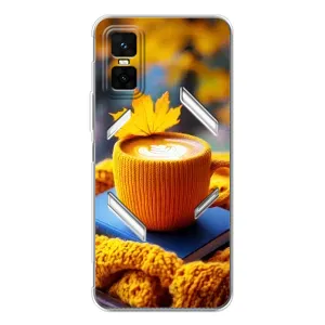 Чехол с уникальным дизайном «Осень с кофе» для Infinix GT 30 Pro