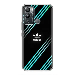 Чохли Адидас для Infinix Hot 12 Play (AlphaPrint) (Адідас з полосами)