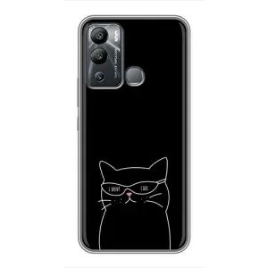 Чохол з малюнком кіт на Infinix Hot 12 Play (Байдужий кіт)