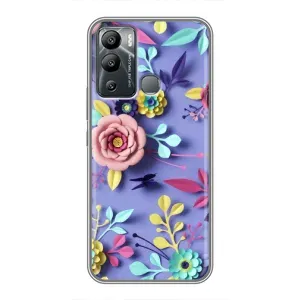 Чехлы с Цветами для Infinix Hot 12 Play (VPrint) (Цветочный дизайн)