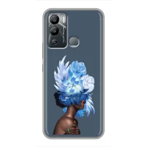 Чехлы (ART) Цветы на Infinix Hot 12 Play (VPrint) (Цветы на голове)