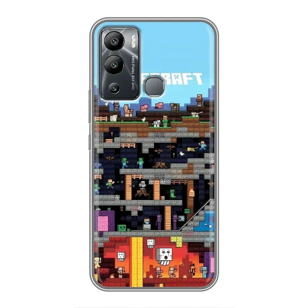 Чохол з принтом «фон Minecraft» для Infinix Hot 12 Play Чохол з принтом «фон Minecraft» для Infinix Hot 12 Play