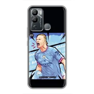 Чехлы с футболистом Ерлинг Холанд для Infinix Hot 12 Play (AlphaPrint) (гол Эрлинг Холланд)