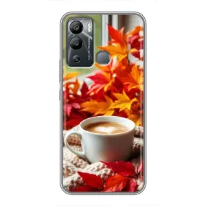 Чохол з унікальним дизайном 'Осінь з кавою' для Infinix Hot 12 Play