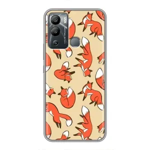 Чехлы с картинкой Лисички для Infinix Hot 12 Play (VPrint) (Лисички)