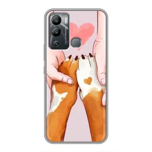 Чехлы с собаками для Infinix Hot 12 Play (VPrint) (Любовь к собакам)
