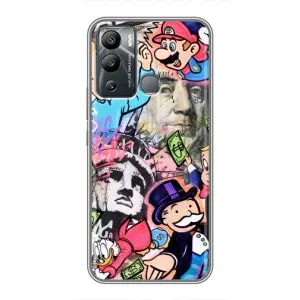 Чехлы с крутыми принтами для Infinix Hot 12 Play - (PREMIUMPrint) (Monopoly man)