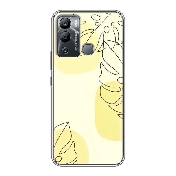 Чохол з принтом «Жовта монстера арт» для Infinix Hot 12 Play Чохол з принтом «Жовта монстера арт» для Infinix Hot 12 Play