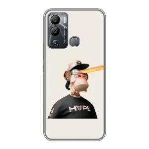 Чехлы с Обезьянами NFT для Infinix Hot 12 Play (AlphaPrint) (обезьяна NFT в очках)
