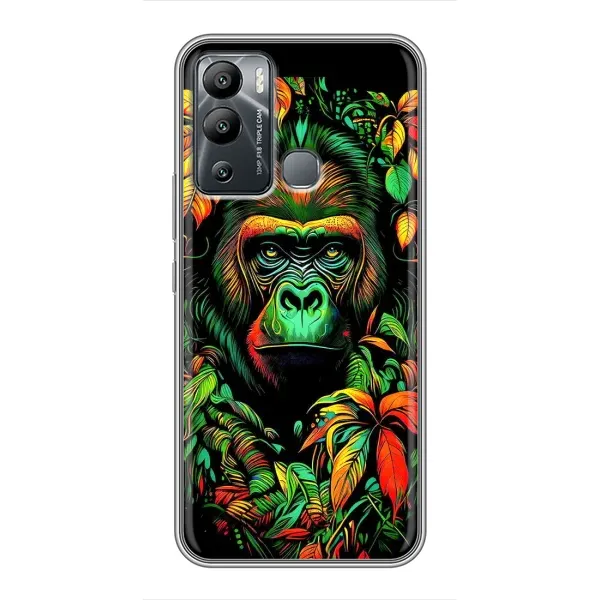 Чехол с принтом «Обезьяна в тропиках» для Infinix Hot 12 Play Чехол с принтом «Обезьяна в тропиках» для Infinix Hot 12 Play