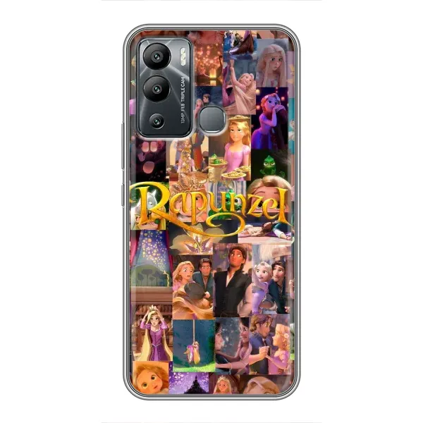 Чехол с принтом «Коллаж Рапунцель» для Infinix Hot 12 Play Чехол с принтом «Коллаж Рапунцель» для Infinix Hot 12 Play