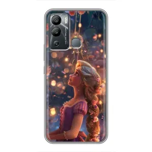 Чехол Рапунцель для Infinix Hot 12 Play (Рапунцель фонарики)