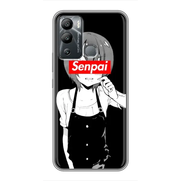 Чохол з принтом «Senpai» для Infinix Hot 12 Play