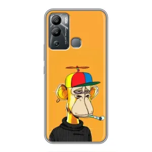 Чехлы с Обезьянами NFT для Infinix Hot 12 Play (AlphaPrint) (Скучающая Обезьяна NFT)