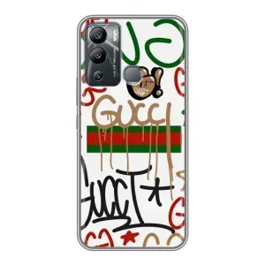 Брендновые Чехлы для Infinix Hot 12 Play - (PREMIUMPrint) (Стиль GUUCI)