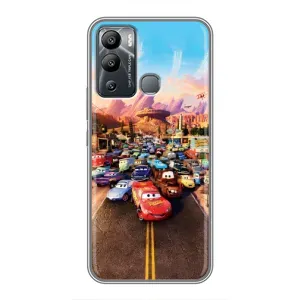 Силиконовый чехол Маквин для Infinix Hot 12 Play (Тачки на трассе)