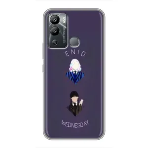 Чехлы Венсдей на Infinix Hot 12 Play Уэнсдей (AlphaPrint) (Уэнздей и подруга)