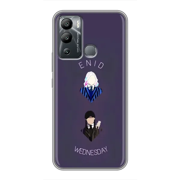 Чехол с принтом «Уэнздей и подруга» для Infinix Hot 12 Play