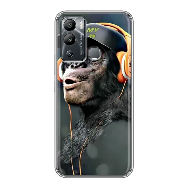 Чехол с принтом «В наушниках» для Infinix Hot 12 Play Чехол с принтом «В наушниках» для Infinix Hot 12 Play