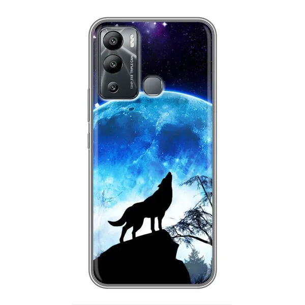 Чехол с принтом «Волк на луну» для Infinix Hot 12 Play Чехол с принтом «Волк на луну» для Infinix Hot 12 Play