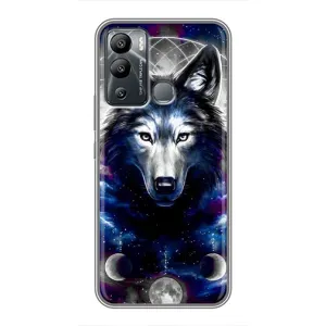 Защитные чехлы для Инфиникс Хот 12 Плей (AlphaPrint) (ХИТ продаж) ВОЛК (Волк)