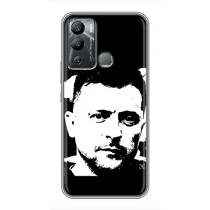 Чехол для Infinix Hot 12 Play (AlphaPrint - с принтом Зеленского) (Зеленский АРТ)