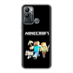 Чохол Майнкрафт на Infinix Hot 12i (AlphaPrint) Minecraft (герої Minecraft)