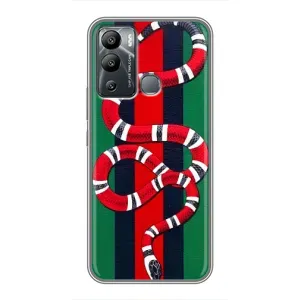 Чохли GUCCI для Інфінікс Гот 12і (AlphaPrint) (Gucci змія)