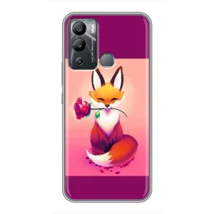 Чохли з картинкою Лисичка для Infinix Hot 12i (VPrint) (Лиса з трояндою)