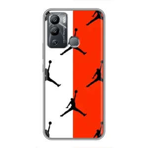 Чохли для Infinix Hot 12i - з картинкою JORDAN (AlphaPrint) (Лого Джордан)