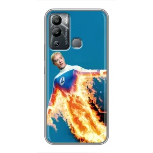 Чохол з принтом Фантастична четвірка для Infinix Hot 12i (Людина-факел у вогні)
