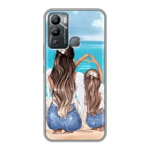 Чохол з друком для Infinix Hot 12i - (Мама з дитинкою) (AlphaPrint) (Мама з донькою)