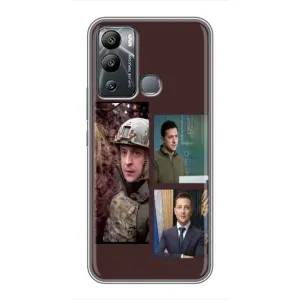 Чохол для Infinix Hot 12i (AlphaPrint - с принтом Зеленського) (Президент)