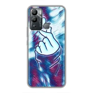 Чохол з принтом «Радужне серце» для Infinix Hot 12i