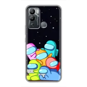 Чохли Амонг Ас для Infinix Hot 12i (AlphaPrint) (Скіни в космосі)