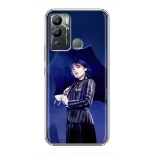 Чохли Венсдей на Infinix Hot 12i Уенсдей (AlphaPrint) (Венздей з парасолькою)