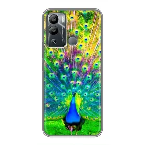 Чохол з пташками на Infinix Hot 12i (VPrint) (Яскравий Павлин)