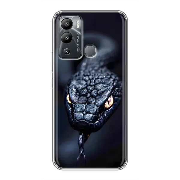 Чохол з принтом «Чорна змія» для Infinix Hot 12i Чохол з принтом «Чорна змія» для Infinix Hot 12i