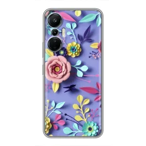 Чохли з квітами для Infinix Hot 20 (4G) (VPrint) (Дизайн квітів)