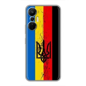 Украинские Чехлы для Infinix Hot 20 (4G) с картинкой УПА (AlphaPrint) (Флаг УПА)