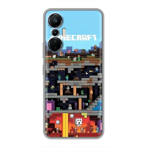 Чохол з принтом «фон Minecraft» для Infinix Hot 20 (4G) Чохол з принтом «фон Minecraft» для Infinix Hot 20 (4G)