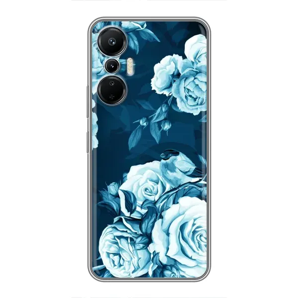 Чехол с принтом «Голубые Бутоны» для Infinix Hot 20 (4G) Чехол с принтом «Голубые Бутоны» для Infinix Hot 20 (4G)