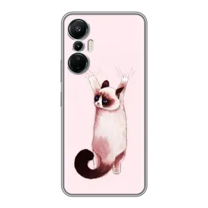 Чехол с принтом «Котик падает» для Infinix Hot 20 (4G)