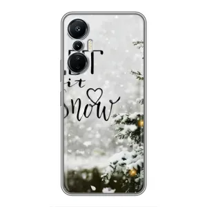 Новорічні, Святкові Чохли для Infinix Hot 20 (4G) - 2024 год (Let it snow)