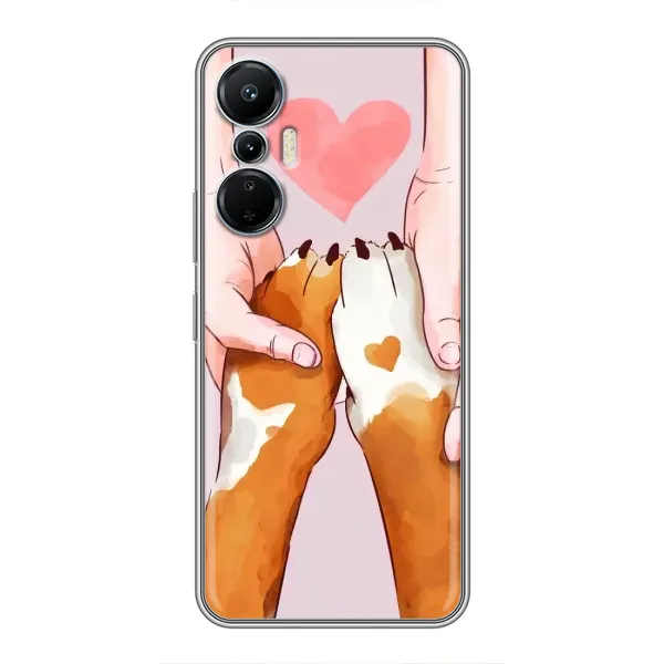 Чехол с принтом «Любовь к собакам» для Infinix Hot 20 (4G)