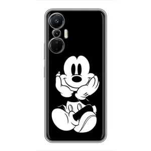 Міккі Маус чохол для Infinix Hot 20 (4G) (AlphaPrint - Мультяшні) (Маус на чорному)