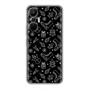 Новорічні, Святкові Чохли для Infinix Hot 20 (4G) - 2024 год (Новорічний фон)
