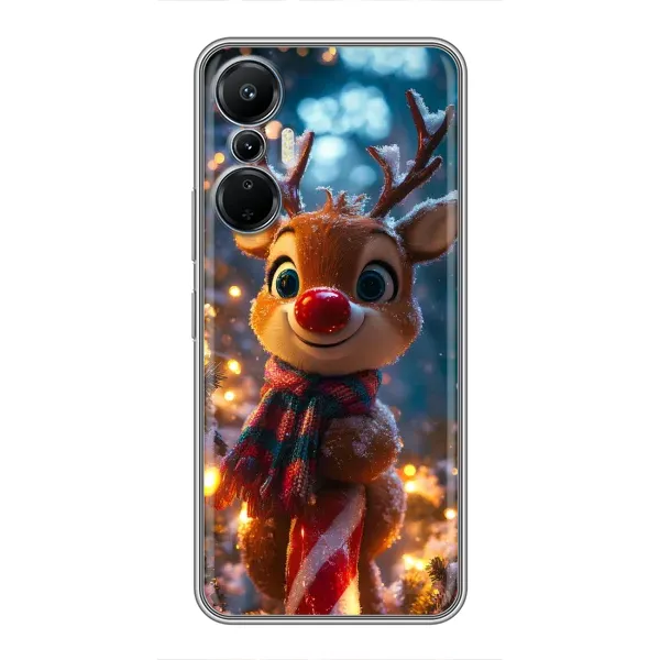 Чехол с принтом «Олень с шарфом» для Infinix Hot 20 (4G) Чехол с принтом «Олень с шарфом» для Infinix Hot 20 (4G)